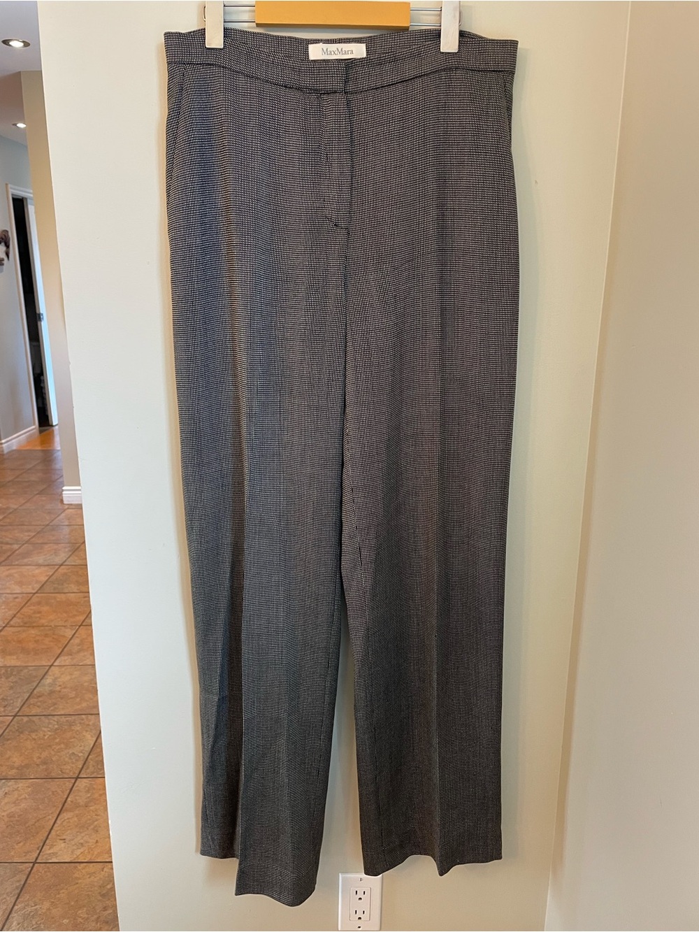Max Mara Vintage Wool & Silk Blend Trousers Pants size 12 / 44 Luxury Old Money - Picture 2 of 11